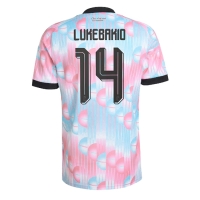 Camiseta Bélgica Dodi Lukebakio #14 Segunda Equipación Replica Mundial 2026 mangas cortas